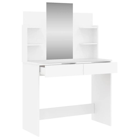 Kaptafel met spiegel 96x39x142 cm wit 5