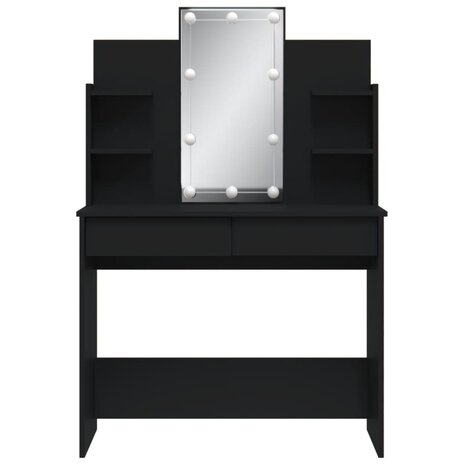 Kaptafel met LED-verlichting 96x40x142 cm zwart 5