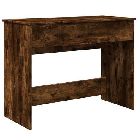 Kaptafel met spiegel 100x45x76 cm gerookt eikenkleurig 2