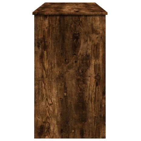 Kaptafel met spiegel 100x45x76 cm gerookt eikenkleurig 6