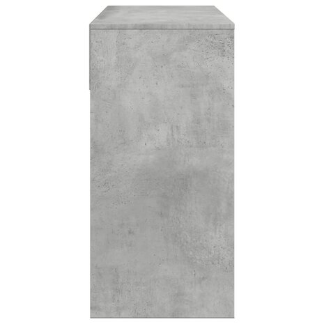 Kaptafel met spiegel 80x39x80 cm betongrijs 6