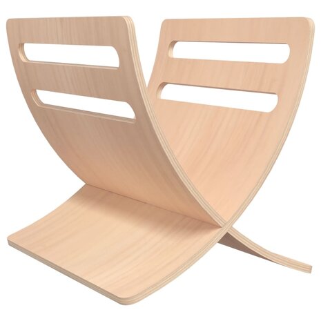 Tijdschriftenrek vloermodel hout naturel 2