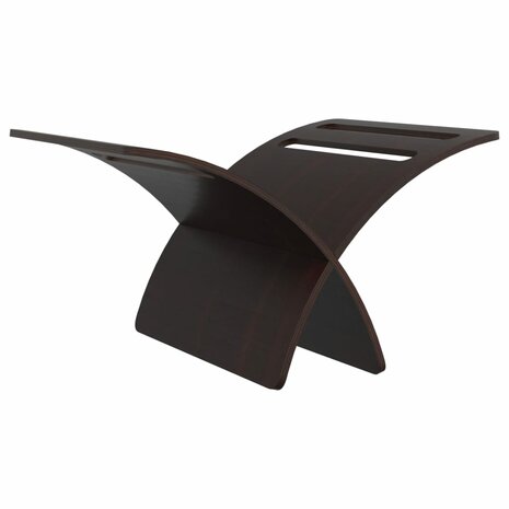 Tijdschriftenrek vloermodel hout bruin 7