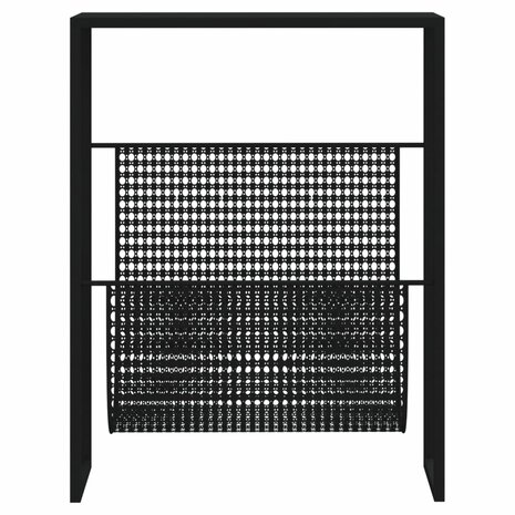Tijdschriftenrek 35x15x45 cm staal zwart 3