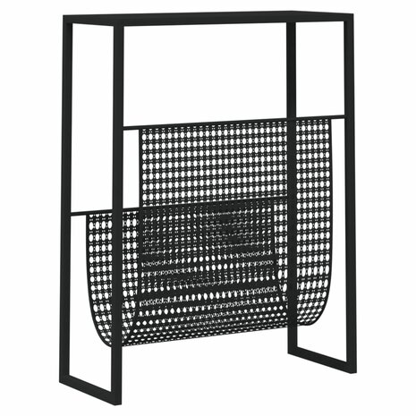 Tijdschriftenrek 35x15x45 cm staal zwart 5