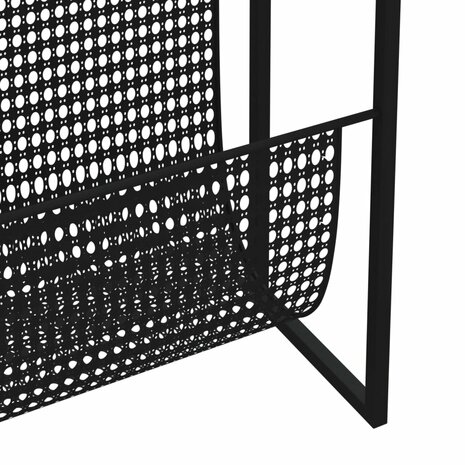 Tijdschriftenrek 35x15x45 cm staal zwart 6