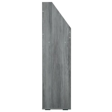 Kindertijdschriftenrek 71x30x114 cm bewerkt hout betongrijs 4