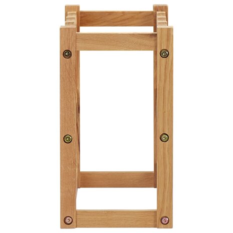 Wijnrek voor 12 flessen 47x21x36 cm massief eikenhout 3