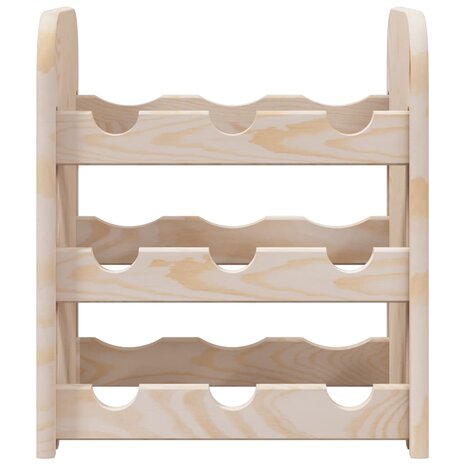 Wijnrek 33x25x37 cm massief grenenhout 5