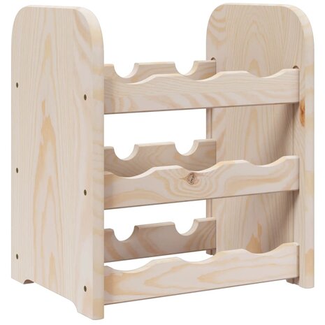 Wijnrek 33x25x37 cm massief grenenhout 7