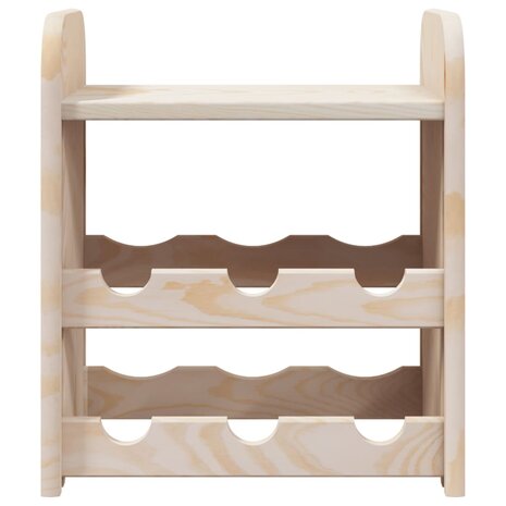 Wijnrek met bovenblad 33x25x37 cm massief grenenhout 5
