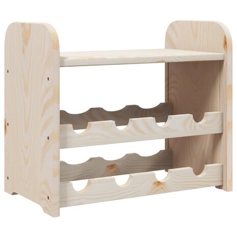 Wijnrek met bovenblad 43x25x37 cm massief grenenhout 2