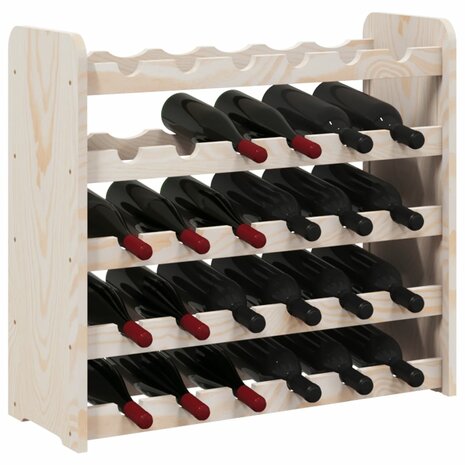 Wijnrek 67,5x25x60 cm massief grenenhout 4