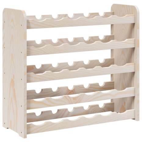 Wijnrek 67,5x25x60 cm massief grenenhout 7