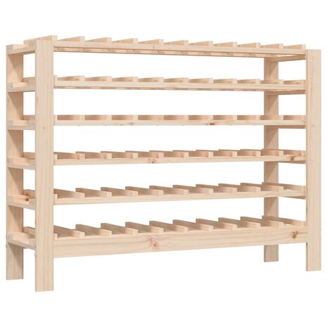 Wijnrek 109,5x30x82 cm massief grenenhout 2