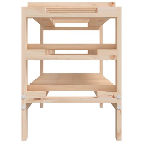 Wijnrek 109,5x30x42 cm massief grenenhout 6