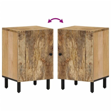 Badkamerkast 38x33x58 cm massief mangohout 6