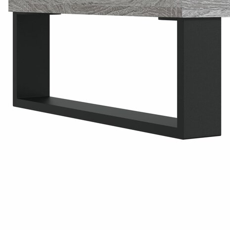 Badkamerkast 30x30x100 cm bewerkt hout grijs sonoma eikenkleur 10