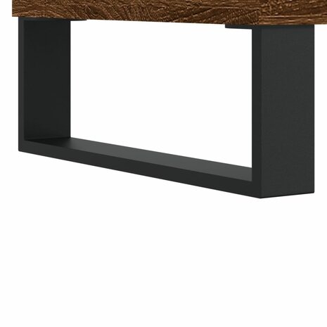 Badkamerkast 30x30x100 cm bewerkt hout bruin eikenkleur 10