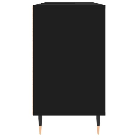 Badkamerkast 80x33x60 cm bewerkt hout zwart 7