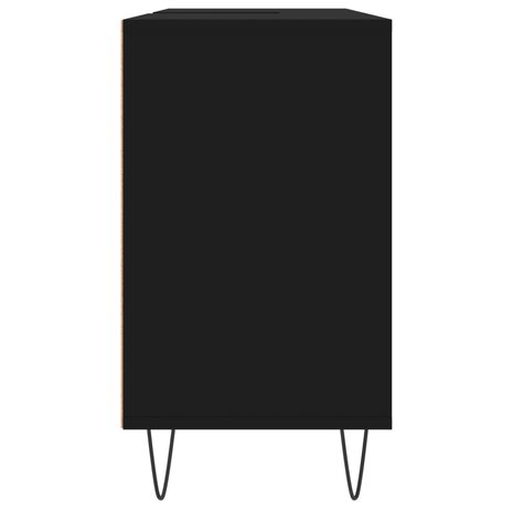 Badkamerkast 80x33x60 cm bewerkt hout zwart 7