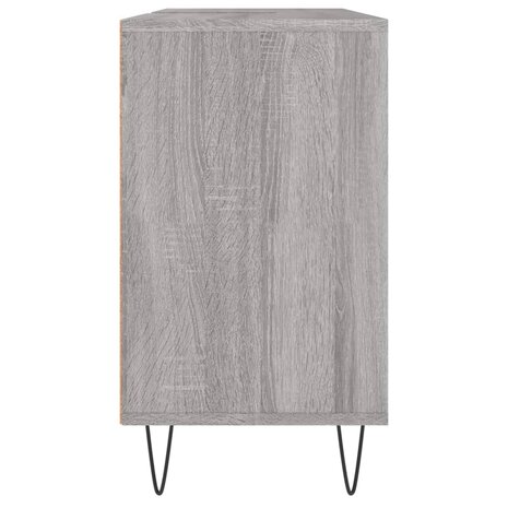 Badkamerkast 80x33x60 cm bewerkt hout grijs sonoma eikenkleurig 7