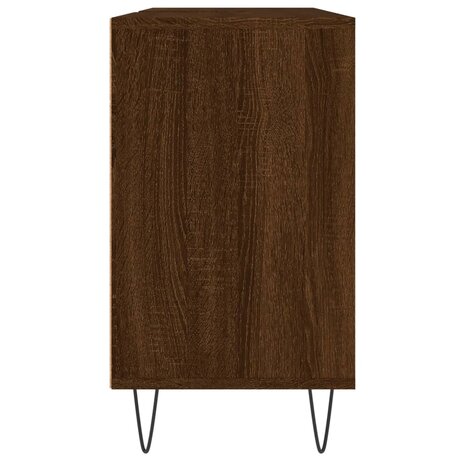 Badkamerkast 80x33x60 cm bewerkt hout bruin eikenkleur 7