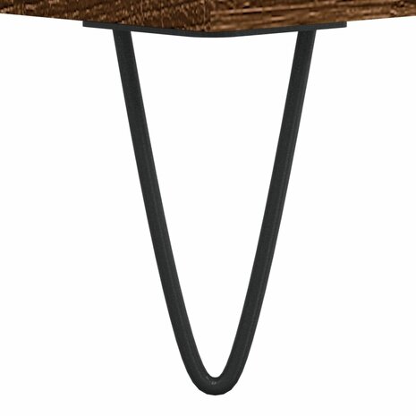 Badkamerkast 80x33x60 cm bewerkt hout bruin eikenkleur 10