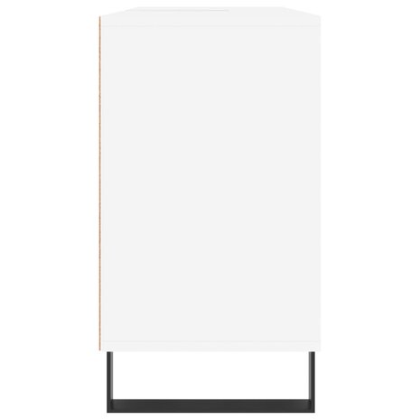 Badkamerkast 80x33x60 cm bewerkt hout wit 7