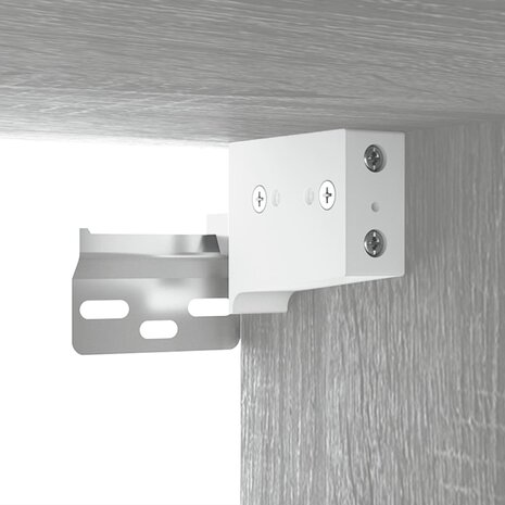 Spiegelkast met LED-verlichting 70x16,5x60 cm grijs sonoma 12