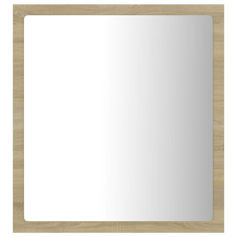 Badkamerspiegel LED 40x8,5x37 cm acryl sonoma eikenkleurig 3