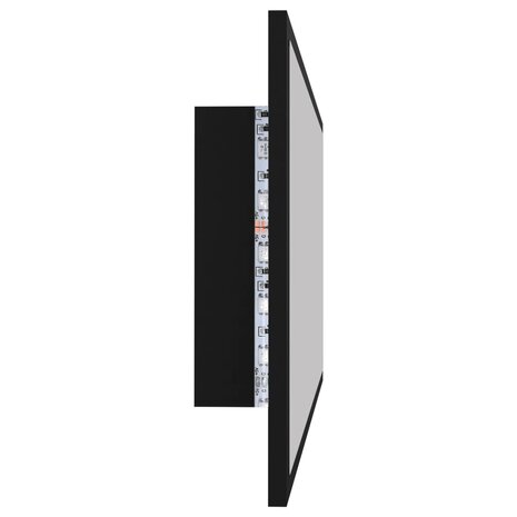 Badkamerspiegel LED 90x8,5x37 cm acryl zwart 5
