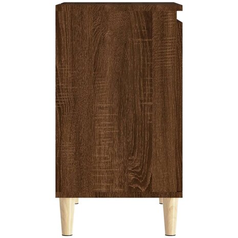 Wastafelkast 58x33x60 cm bewerkt hout bruin eikenkleur 8
