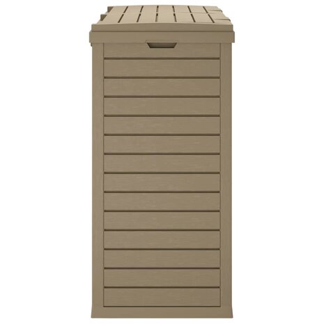 Vuilnisbak voor buiten 78x41x86 cm polypropeen lichtbruin 6
