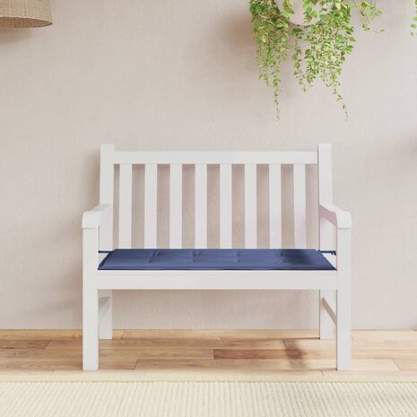 Tuinbankkussen 100x50x3 cm oxford stof marineblauw 1