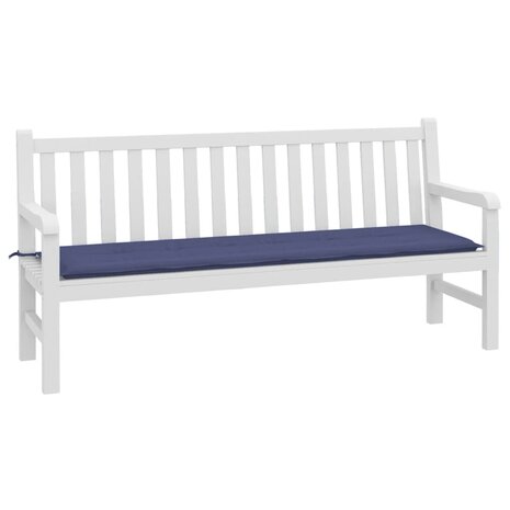 Tuinbankkussen 180x50x3 cm oxford stof marineblauw 3