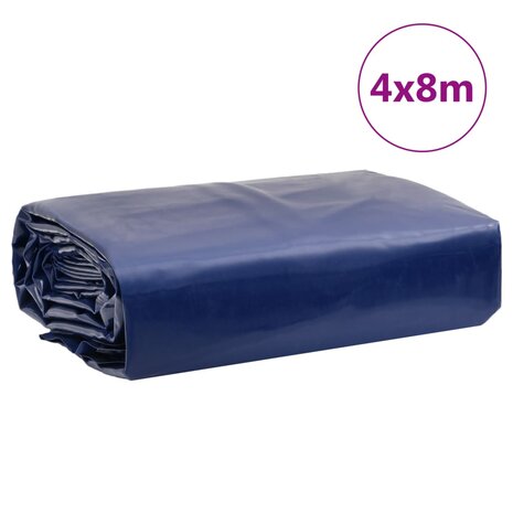 Dekzeil 650 g/m² 4x8 m blauw 9
