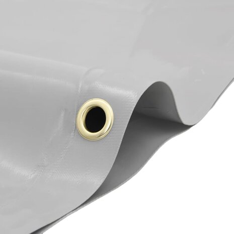 Dekzeil 650 g/m² Ø 2 m grijs 4