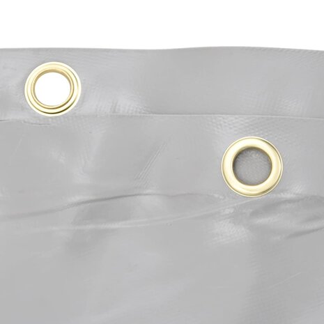 Dekzeil 650 g/m² Ø 2 m grijs 5