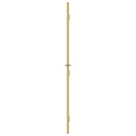 Binnendeur smal 93x201,5 cm gehard glas en aluminium goudkleur 4