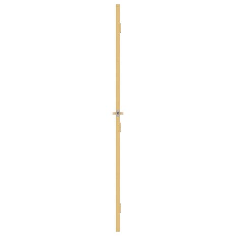 Binnendeur smal 83x201,5 cm gehard glas en aluminium goudkleur 4