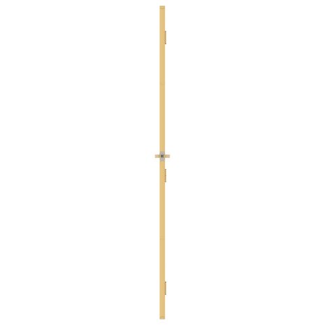 Binnendeur smal 93x201,5 cm gehard glas en aluminium goudkleur 4