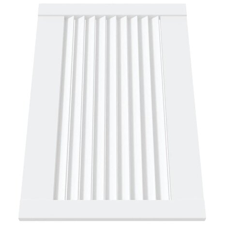 Kastdeuren met lamellen 2 st 39,5x59,4 cm grenenhout wit 3