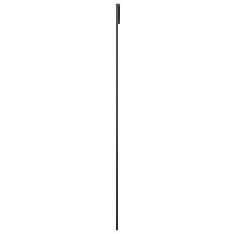 Schuifdeur 90x205 cm aluminium en ESG-glas zwart 4