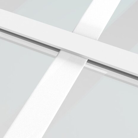 Schuifdeur 90x205 cm ESG-glas en aluminium wit 5