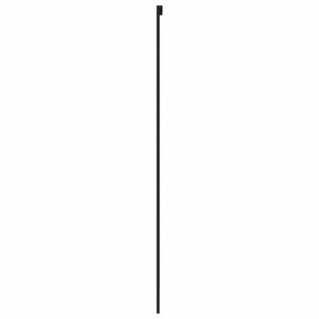 Schuifdeur 76x205 cm gehard glas en aluminium zwart 5