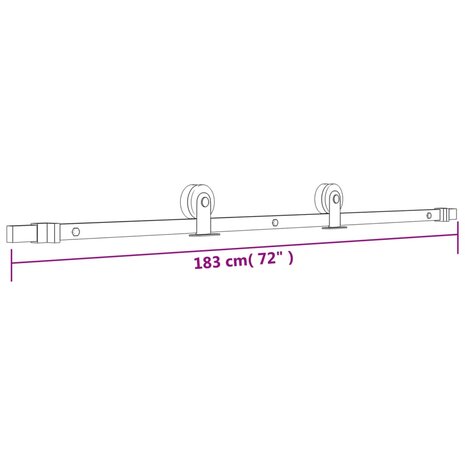 Schuifdeur met beslag 70x210 cm massief grenenhout 12