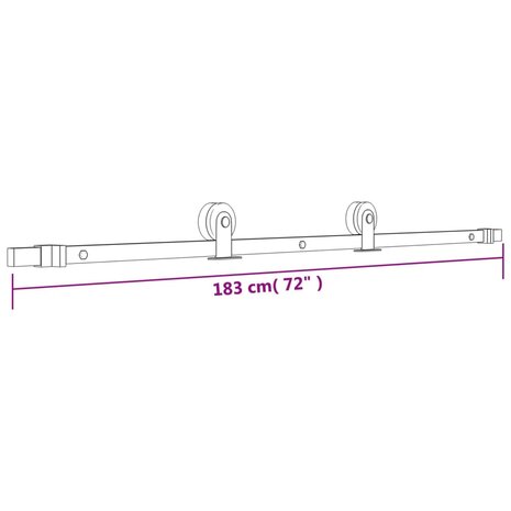 Schuifdeur met beslag 70x210 cm massief grenenhout 12