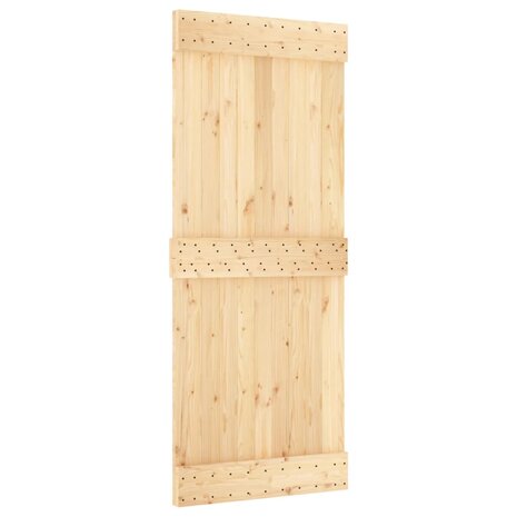 Schuifdeur met beslag 85x210 cm massief grenenhout 3