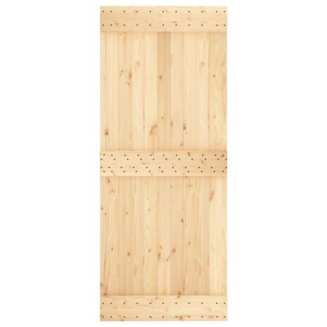 Schuifdeur met beslag 85x210 cm massief grenenhout 4
